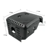 (店+)本田 GX390適用排氣管 188F/190F消音器 汽油機動力配件 煙囪 引擎式抽水泵排氣管 汽油機消音器