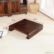 【熱銷-免運】實木禪修凳打坐凳子沙發踩腳凳羅漢床長條腳踏凳鋼琴墊腳凳小方凳 -換鞋凳-長條腳凳-沙發椅-沙發凳