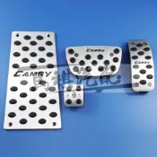 【TOYOTA 豐田】免安裝版 免鑽孔 六代/七代凱美瑞CAMRY專用鋁合金款油門剎車休息防滑腳踏板