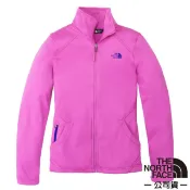 【北臉 The North Face】女 彈性耐磨刷毛保暖外套 風衣 夾克 運動休閒上衣 內裏刷毛 桃紫紅_3GIL