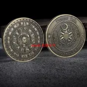 【全球 優選】紀念幣現貨日月星辰轉運幣 十二星座金屬工藝紀念章 【滿300出貨】