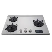 【林內】檯面式緻溫不銹鋼三口瓦斯爐感溫+定時+定溫(RB-A3760SR 基本安裝原廠保固)
