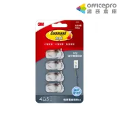 3M 無痕透明中型電線掛鉤/承重225g/37301｜Officepro總務倉庫