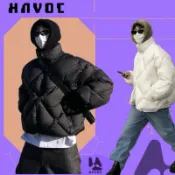 【Havoc】🔹  斷碼 / 小眾 / 美式 / 飛行員 / 格紋 / 菱格紋 / 羽絨外套 / 麵包服 / 外套