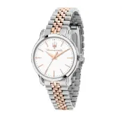 【2年國際保修】瑪莎拉蒂 Epoca 34mm 女士鋼款石英夜光指針手錶 -R8853118520 -(日本機芯)