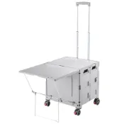 (店+)【青禾坊】福利品-四輪萬向餐桌版(手推車/折疊購物車/手推車/拉拉車)
