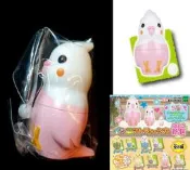 BOX-A ： 粉色 大玄鳳鸚鵡 & 雞蛋 鸚鵡套娃 俄羅斯娃娃 新色  EPOCH 扭蛋　富貴玩具店