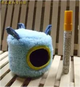 ==臻品寵物鳥園==M藍絲絨厚絨布窩吊床吊窩鳥屋鳥窩鼠屋鼠窩+純棉內裡10X10金屬透氣孔倉鼠龍貓松鼠飛鼠蜜袋鼯鸚鵡八哥文鳥