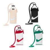 NIKE可觸控手機斜背包 經典阿甘 造型翻玩 頸掛 證件夾 卡片夾 手機袋 掛繩 黑 粉 紅(N1010036-}