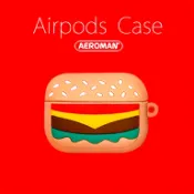 airpods pro2 pro 保護套 漢堡 速食 薯條 可樂 柴犬 秋田狗 鈴鐺