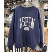 【絕版現貨】Brandy Melville 🇺🇸 美式復古寬鬆印花大學踢 Erica Boston sweatshirt