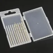 10格 透明塑膠零件盒 塑膠包裝盒 鑽頭盒子 塑膠盒 8*4*0.9cm W1073-200109[385118] 