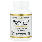 【iHerb】California Gold Nutrition, 白藜蘆醇複合物，含葡萄籽提取物、紅葡萄酒提取物和反式白藜蘆醇，60 粒素食膠囊