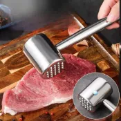 (店+)304不鏽鋼肉槌 槌肉器 雙面錘肉器 敲肉錘 牛排錘 鬆肉 嫩肉 砸肉錘子 打肉錘 嫩肉神器 牛排豬排鬆肉