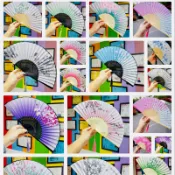 天龍紡－摺扇、扇子、折扇－#台灣現貨供應#摺疊扇#撒扇#扇#木雕扇#絲綢扇#絹扇#扇子#古風摺扇#中國風#舞蹈扇#手扇