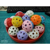 皇冠 ACE PET 貓咪 幼犬 鸚鵡 拍打撲抓 鈴鐺球 6911A 玲噹球 球中球 貓玩具 貓玩伴（5公分）每顆9元