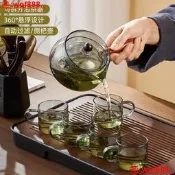 【小新茶具】功夫茶具套裝家用小青柑側把逍遙壺玻璃泡茶壺下午茶高端茶杯茶盤