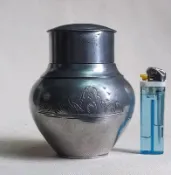 早期中式錫罐小茶倉