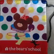 正版小熊學校The bears' school 束口後背包