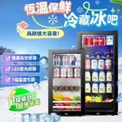 (店+)【靜音酒櫃】恆溫紅酒櫃 展示櫃保鮮 單門保鮮酒櫃 紅酒櫃 收納櫃 紅酒家用 小型冰箱 玻璃保鮮 展示冷藏 茶葉飲料櫃
