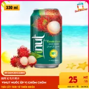 越南 紅毛丹果汁 - VINUT Nước Chôm Chôm Rambutan Juice Drink 330ml