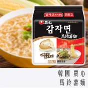 (店+)【NONG SHIM 農心】韓國 農心 馬鈴薯拉麵 外銷版 100g x 4包入