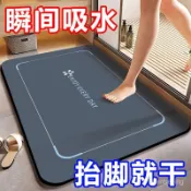🚀臺灣熱賣🚀地墊吸水軟硅藻泥衛生間地墊速幹吸水浴室防滑墊厠所洗手間腳墊 LVBQ