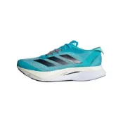 (店+)【adidas 愛迪達】H03612 adidas Adizero Boston 12 舒適 PU織物合成革 低幫 碳板 訓練長跑跑步鞋 男女同款 藍色