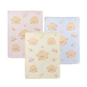 (店+)【Piyo Piyo 黃色小鴨】太空冒險珊瑚絨四季毯 附禮盒與提袋 彌月禮盒被毯 810753-5