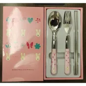 (店+)法國兔餐具3件組(全新)UP-C153(湯匙.叉子.不銹鋼筷)