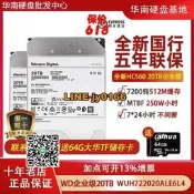 【可開發票】WD/西部數據WUH722020BLE6L4/604 20TB機械硬盤氦氣企業級HC560