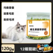 【現貨⚡ 隔日達】維生素貓草餅乾 貓咪零食 即食去毛球 貓薄荷餅乾 貓草粒 長肉 幼貓解饞