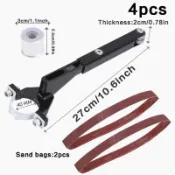 【耐耗耐磨 多功能】角磨機改裝砂帶機套裝小型砂帶機支架砂紙機打磨木頭金屬磨菜刀機 乾磨砂紙  拋光砂紙 多用途