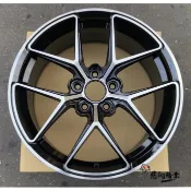 全新鋁圈 代號64 EV 18吋 5孔112 5孔114.3 5孔108 5孔100 8J 內凹 輕量化 黑 類HRE