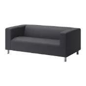 【IKEA 宜家家居】KLIPPAN 雙人座沙發，vissle 灰色