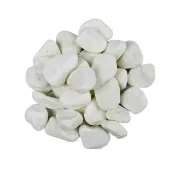 【蔬菜工坊】極白石 5分 3公斤分裝包(漢白玉.特白石.鵝卵石.白卵石)