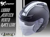 ψ/Helmet_半罩帽/LUBRO安全帽－AIR TECH-VENTO RACE LINE 消光黑｜白 耀瑪台中安全帽