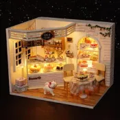 袖珍屋 中型或小型小屋 H014 蛋糕日記 材料包 (附防塵罩)
