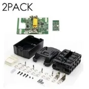 1組 黑色 塑料 適用於Makita牧田18V BL1850 BL1830工具的電池保護檢測保護板 電池包插腳外殼 電池