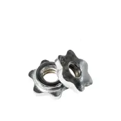 (店+)六角星束(一組2入)(固定環/槓片鎖/槓心螺帽/槓鈴鎖扣/普通桿/重訓啞鈴)