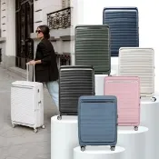 【Samsonite 新秀麗】陳偉霆同款 30吋 PARALUX 前開式/上掀式/對開可擴充大容量PP輕量減震輪行李箱/旅行箱