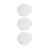 【HARIO】日本耐熱微波玻璃保鮮盒3件組-600ML-方形-透明蓋-日本製(KST-3008-TW)