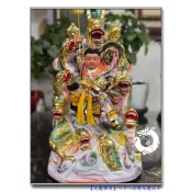 【九龍佛具】8寸8九龍太子 安金彩繪九龍太子 去心樟木 中壇元帥 金龍太子 九龍太子 九龍天尊 木雕佛像客製化佛像