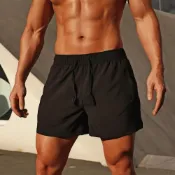 (店+)【Muscle Shot】假兩件運動短褲 健身短褲 跑步短褲 男生短褲 重訓短褲 三分褲 膝上短褲 速乾短褲 慢跑短褲 防走光