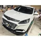 LI✌適用LUXGEN U6 競速版 水轉印卡夢黑 前下巴 前鏟 前定風翼 前擾流板 下擾流板 保險桿 改裝下巴 下巴✌