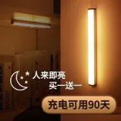 【哆啦A夢的百寶屋】買一送一 夜燈 智能人體感應小夜燈led過道家用充電式自動聲控光控樓道走廊壁燈