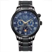 【台南 時代鐘錶 CITIZEN】星辰 AP1055-87L 光動能 羅馬字 藍寶石鏡面 鋼錶帶 日月相男錶 42mm