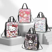 臺灣熱賣🚀庫洛米HelloKitty三麗鷗補習袋手提袋女孩學生拎書袋初中生手提包