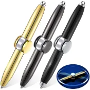 Fidget Spinner Toy Gyro Ball Pen Spinning Toy With LED Light