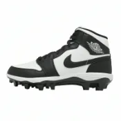 ACS跨運動 Nike 足球釘鞋 Jordan 1 Mid TD 男鞋 黑 白 皮革 喬丹 高筒